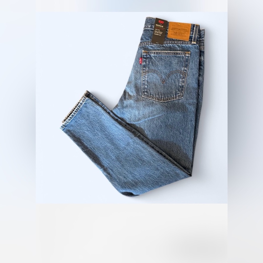 Levi's Blue Straight Leg Women's Jeans - Picture 3 of 4